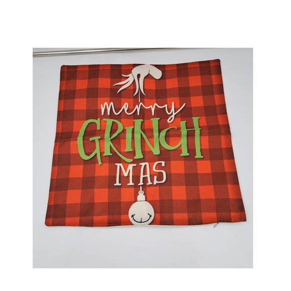 Grinch 4 Zippered Pillow Covers Couch Bed Christmas Holiday - Picture 5 of 12